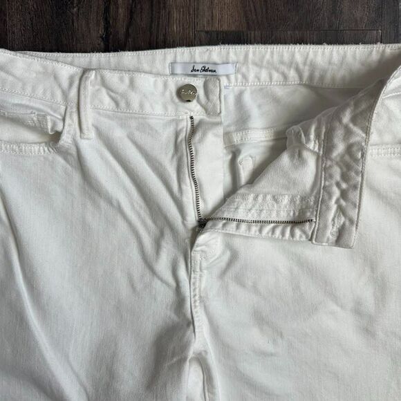NWT Sam Edelman Jeans Stiletto Bootcut High Rise White Denim Pants Women's 14/32 - Picture 6 of 11